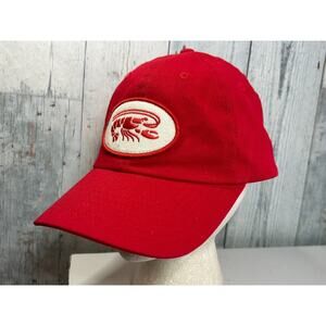 Pappas Restaurants Crawfish Logo Red Strapback Hat Adjustable Cap Restaurant Pro